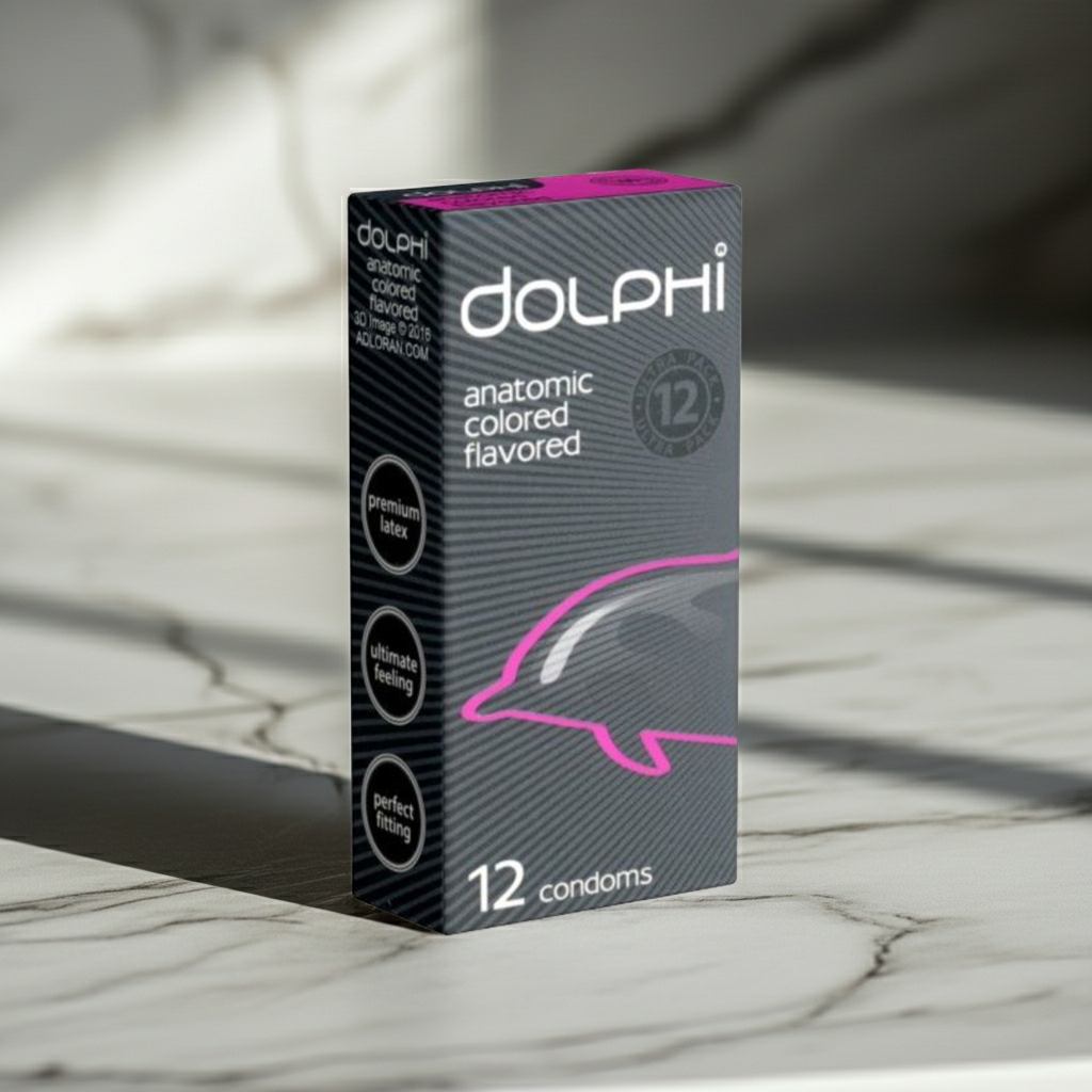 Dolphi Anatomic Flavored Condoms 12 Pieces