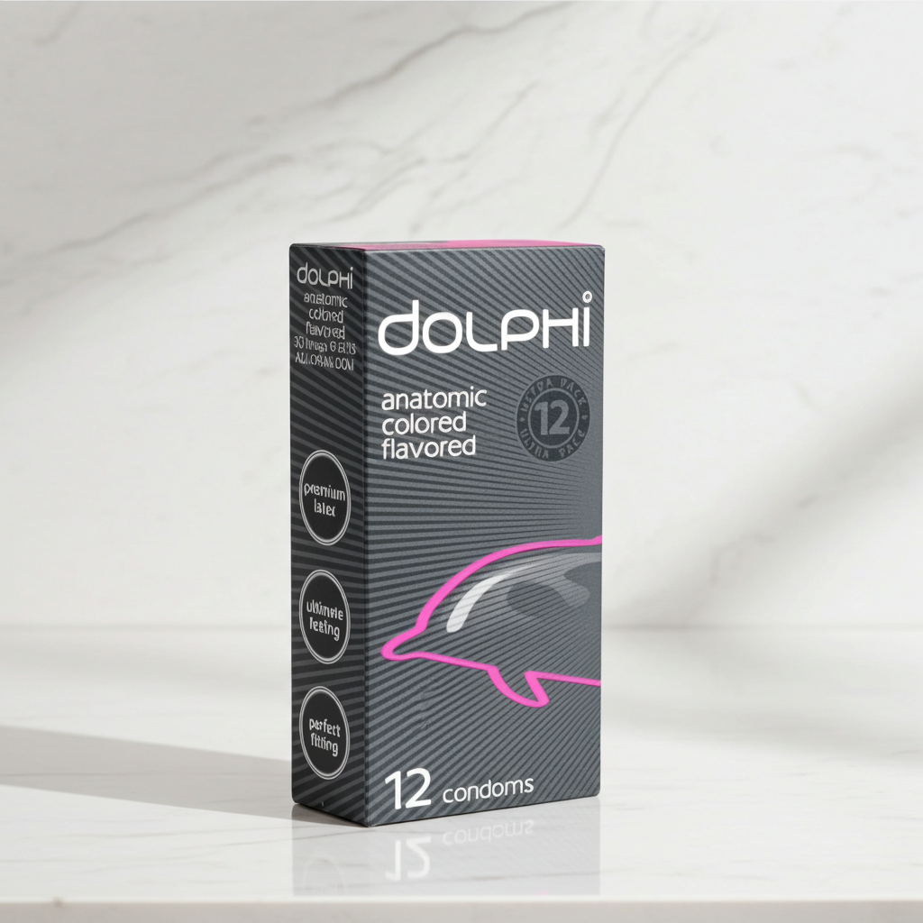 Dolphi Anatomic Flavored Condoms 12 Pieces