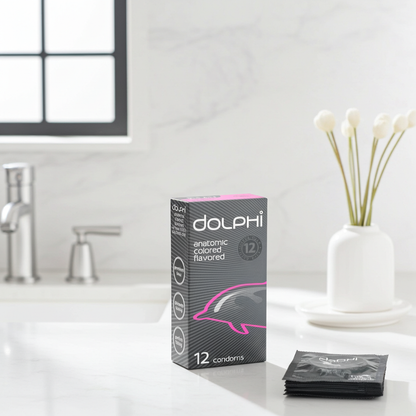 Dolphi Anatomic Flavored Condoms 12 Pieces