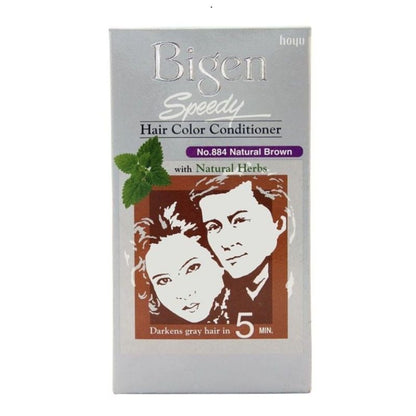 Bigen Speedy No.884 Natural Brown Hair Colour Conditioner, 80G