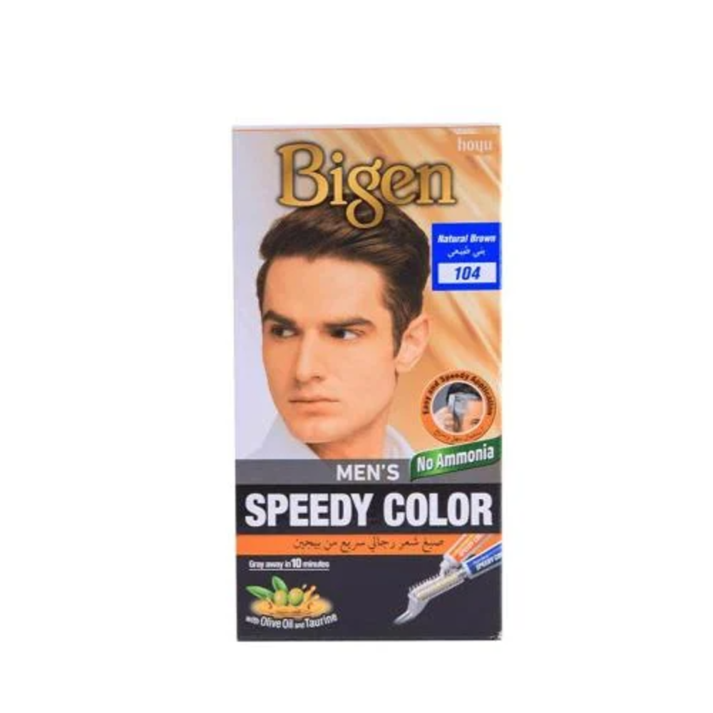 Bigen Mens Speedy Color 104 Natural Brown  80 G