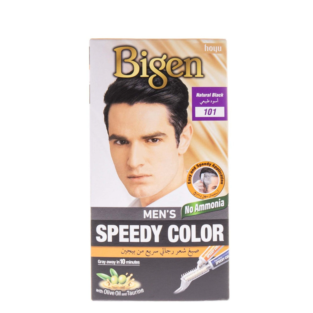 Bigen Men's Speedy Natural Black 101 Hair Colour, 1Pc