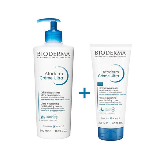 Bioderma Atoderm Ultra Nourishing Cream 500ml + 200ml (Offer Pack)