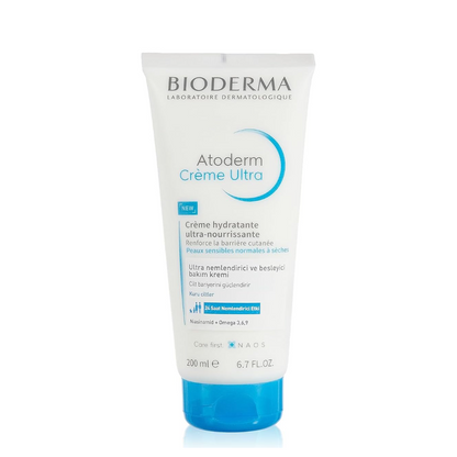 Bioderma Atoderm Ultra Nourishing Cream for Very Dry & Sensitive Skin, 200ml Tube