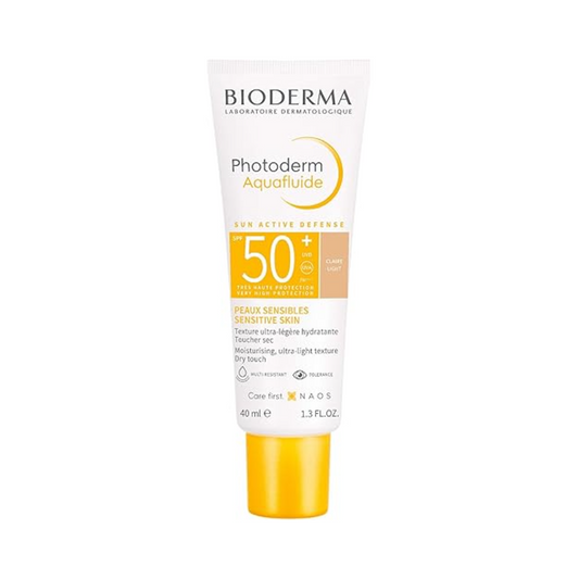 Bioderma Photoderm Aquafluide Water-Resistant Moisturizing Facial Sunscreen Claire Light Spf50+, 40ml
