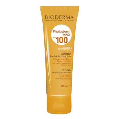 Bioderma Photoderm Max Hypoallergenic Water-Resistant SPF 100 Tinted Sunscreen for Sensitive Skin, 40ml