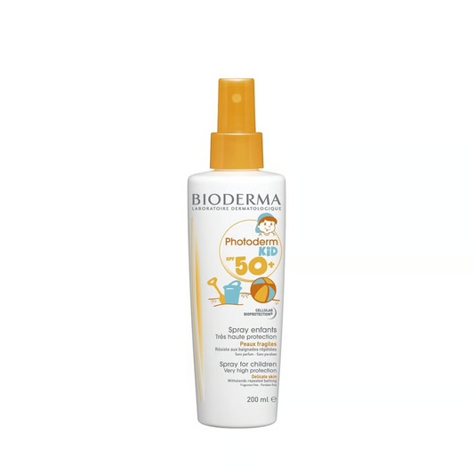 Bioderma Photoderm Water-Resistant Kids Face & Body Sunscreen Spray For Delicate Skin Spf50+, 200ml