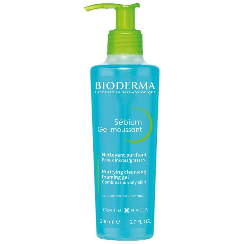 Bioderma Sebium Foaming Gel For Acne & Blemishes Skin Cleansing, 200Ml 34171