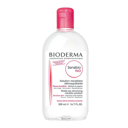 Bioderma Sensibio H2O Micellar Water for Sensitive Skin Makeup Removal, 500ml
