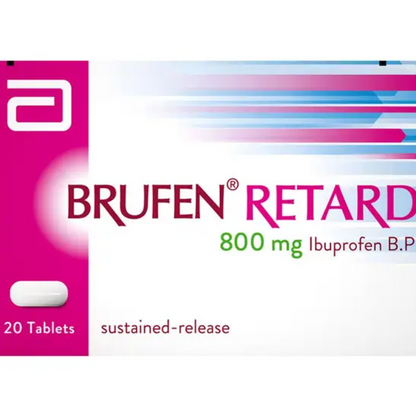 Brufen Retard 800mg Tablets – 20 Tablets