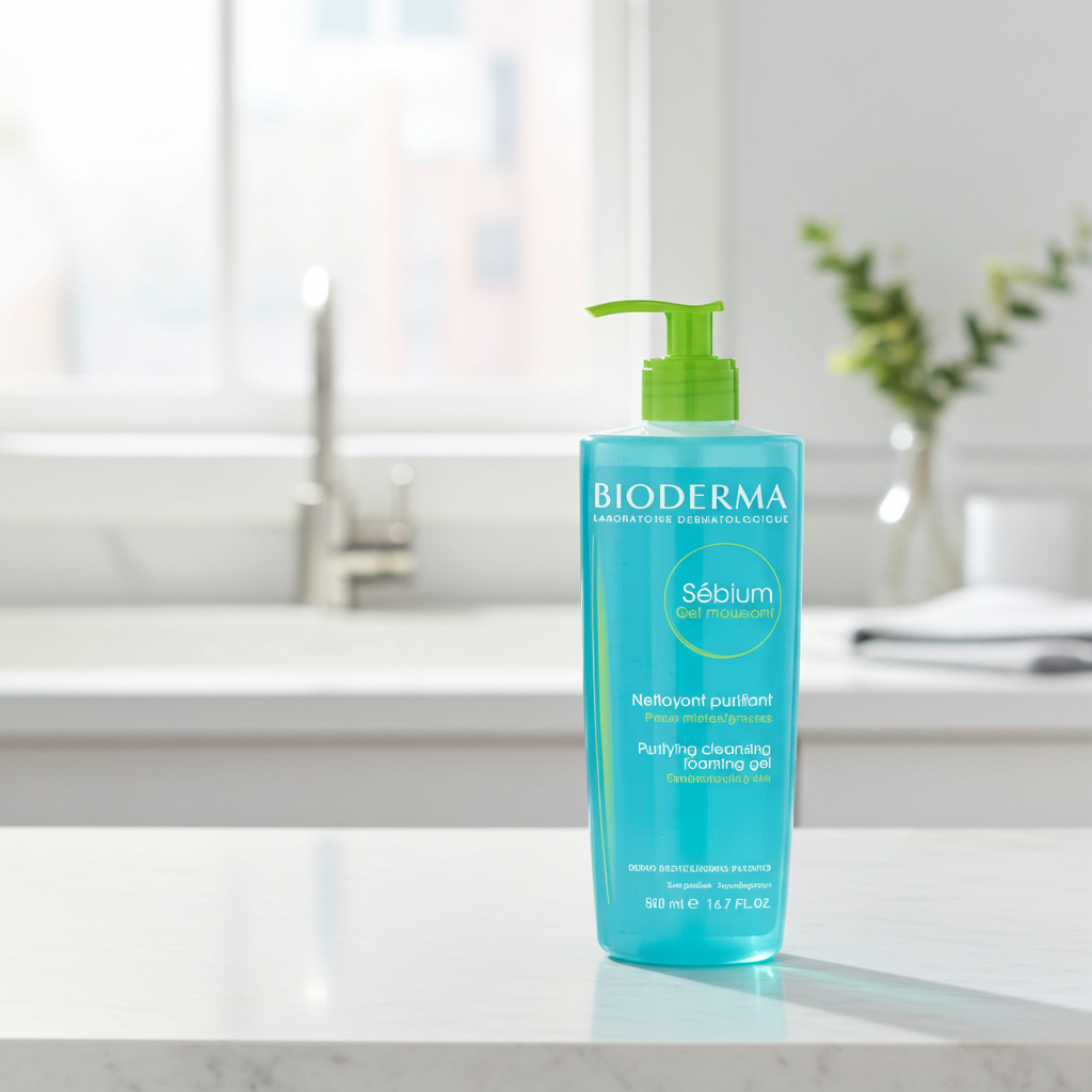Bioderma Sebium Purifying Cleansing Gel for Oily & Acne-Prone Skin, 500ml