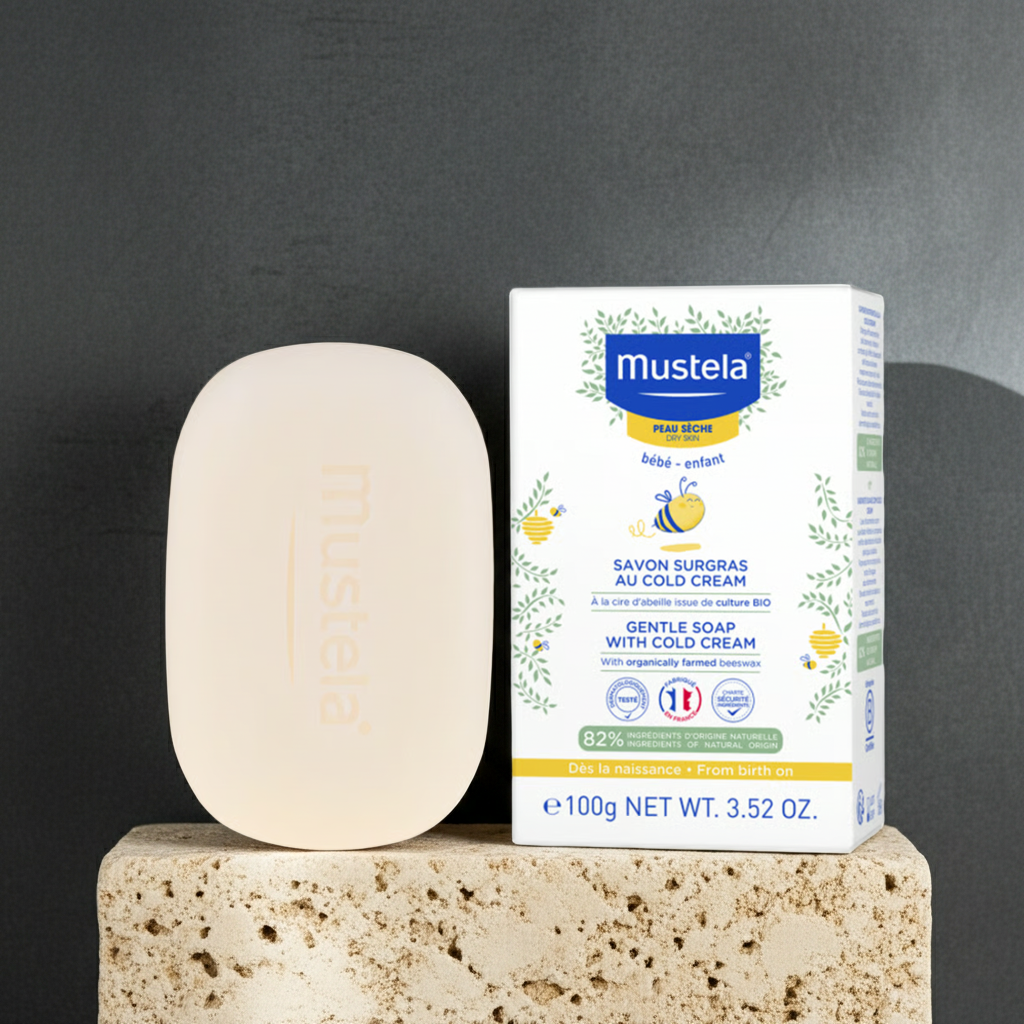 Mustela Gentle Soap 100g – Mild Cleansing Bar for Baby's Delicate Skin