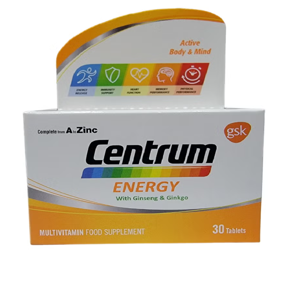 Centrum Energy Multivitamin Tablets 30 Pieces