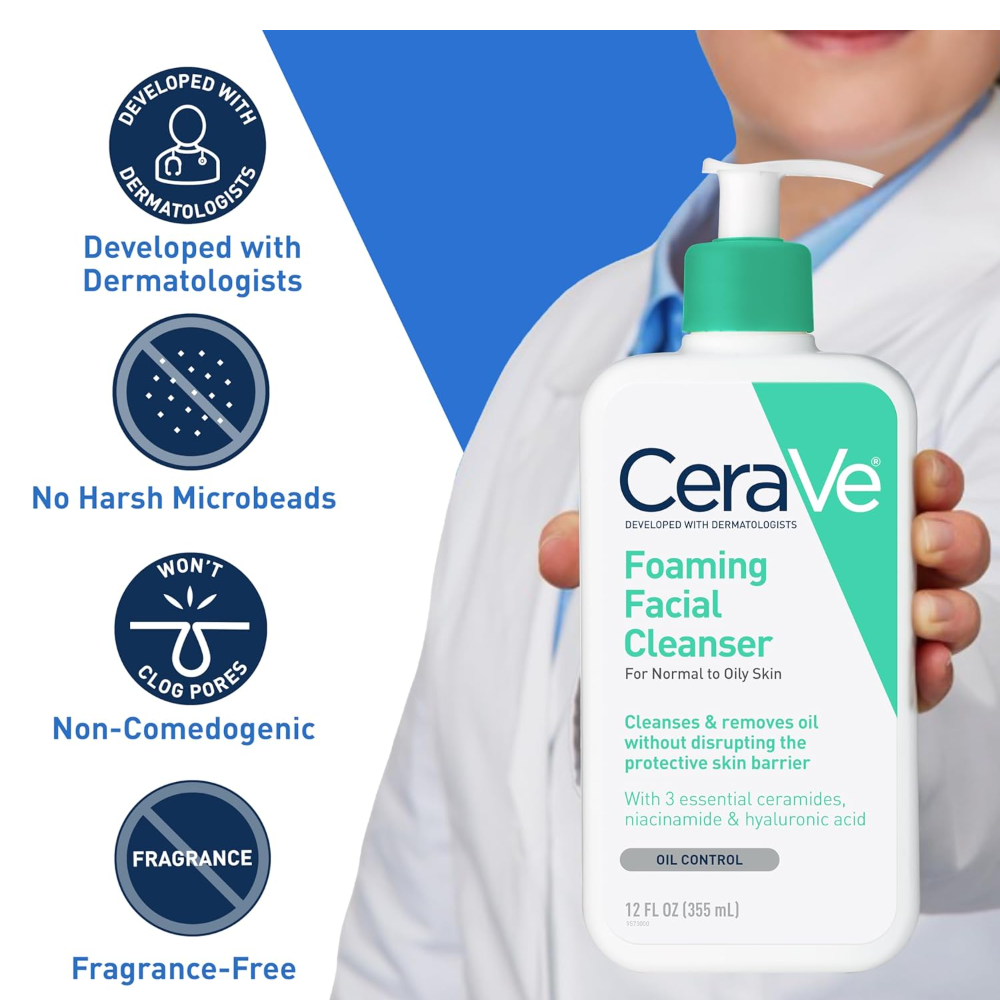 CeraVe Foaming Facial Cleanser 473ml (16 fl oz)