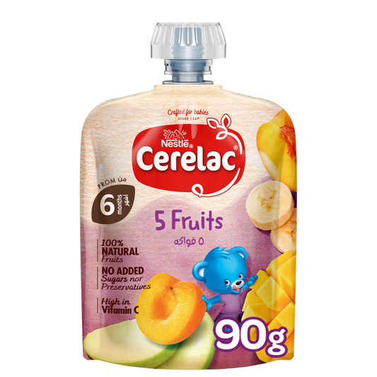 Cerelac Puree 5 Fruits / 6 Fruits 90G