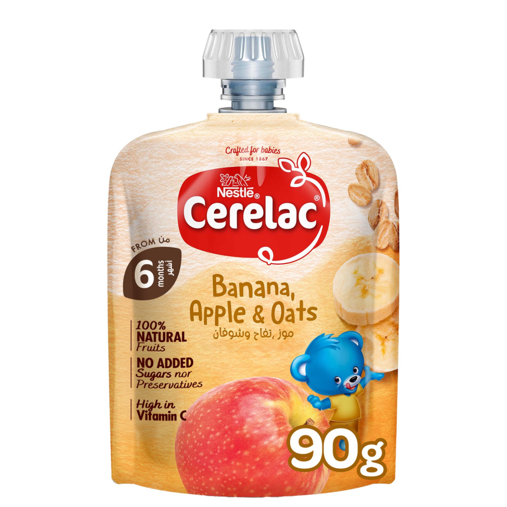 Cerelac Puree Apple Banana Oat 90G