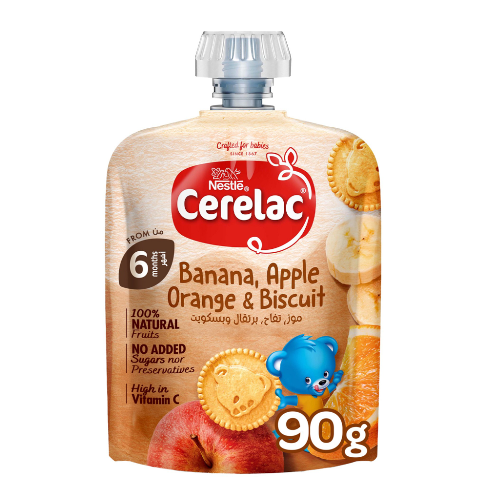 Cerelac Puree Banana Orange Biscuit 90G