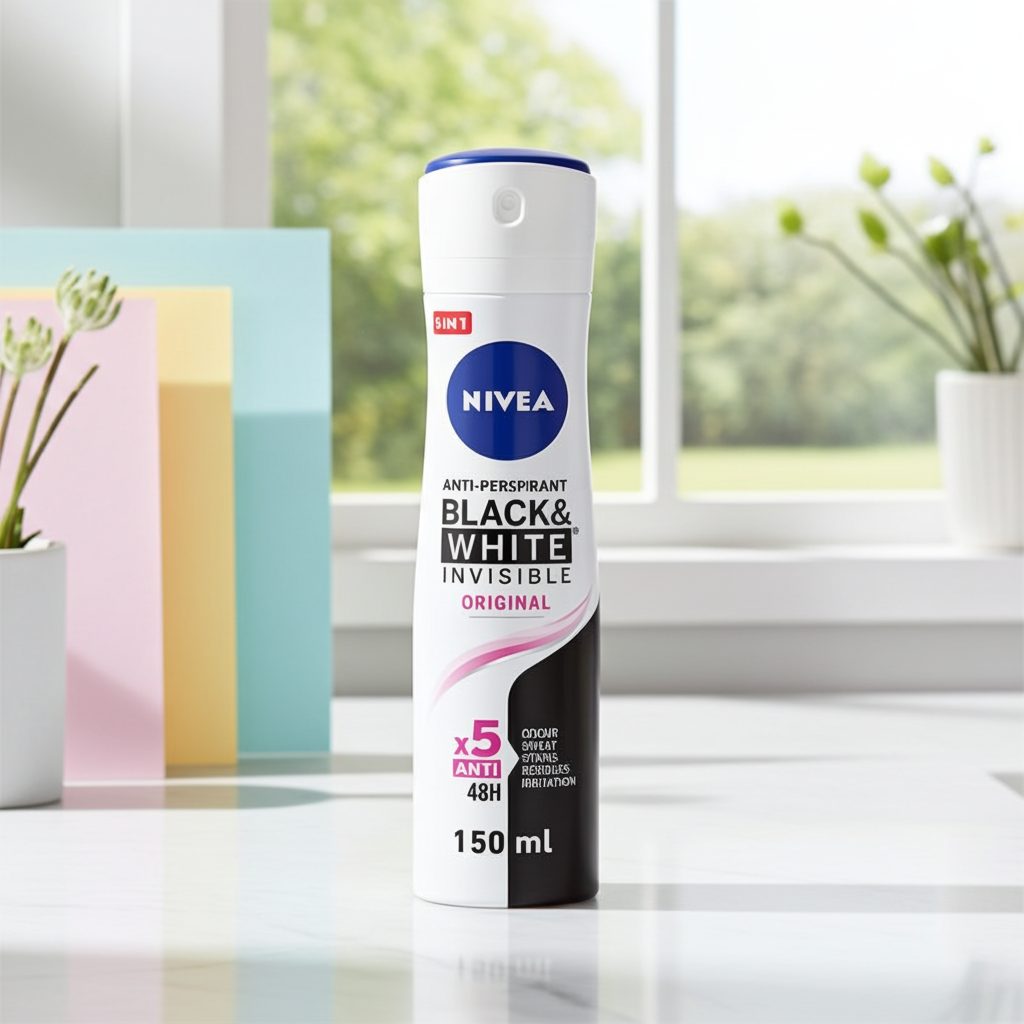Nivea Black & White Invisible Protection Original Antiperspirant Spray for Women, 150ml