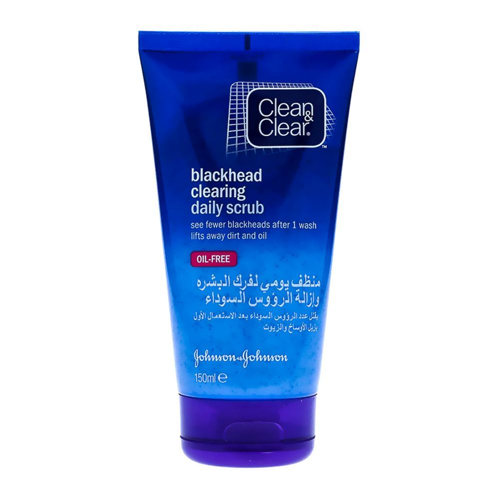Clean & Clear Blackhead Clearing Daily Scrub With Exfoliating Microbeads, 150Ml