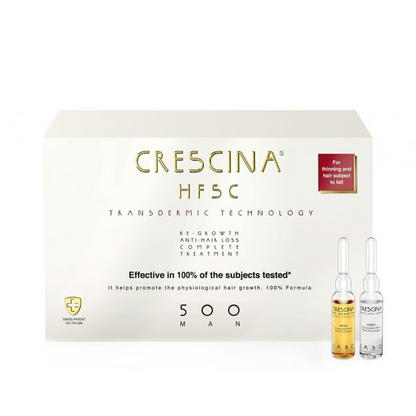Crescina HFSC Transdermic Complete Treatment 500 for Men 20 Vials