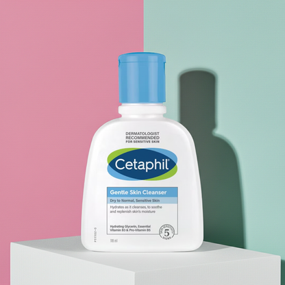 Cetaphil Gentle Skin Cleanser for Dry to Normal Sensitive Skin 118ml