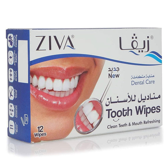 Ziva Tooth Whitening Wipes 12s