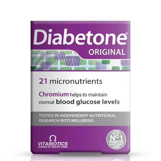 Diabetone Original Diabetes Support Supplement with Chromium, 30 Tablets