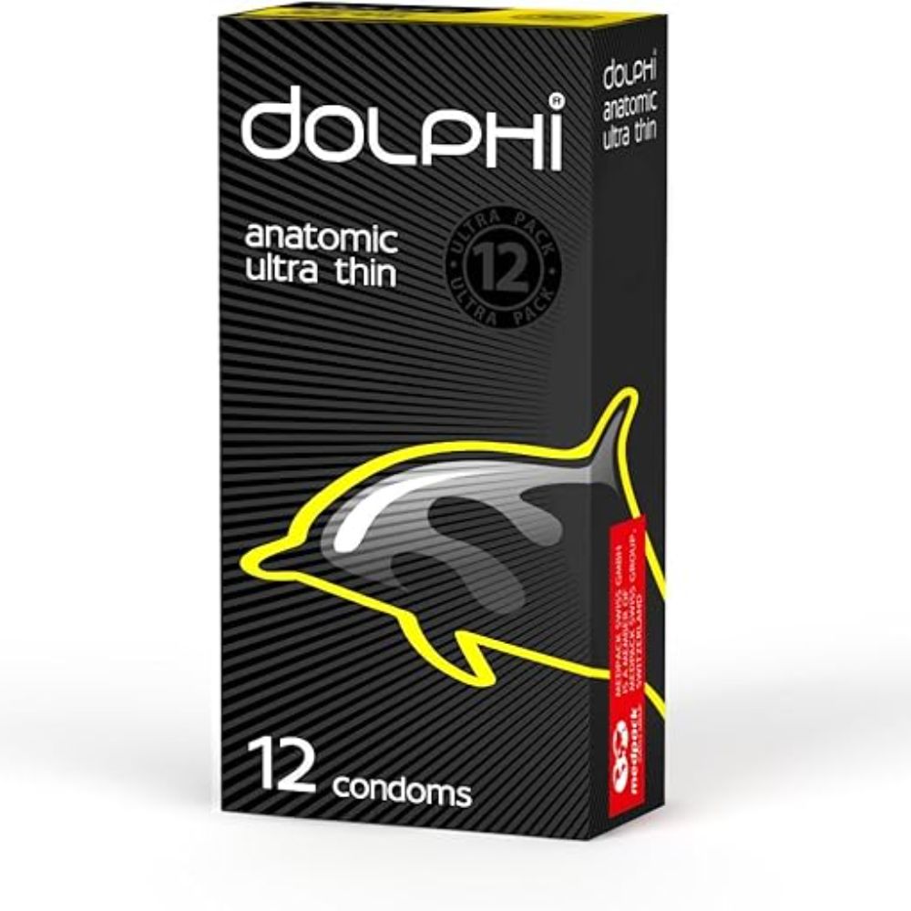Dolphi Anatomic Ultra Thin Condoms, 12 Pieces