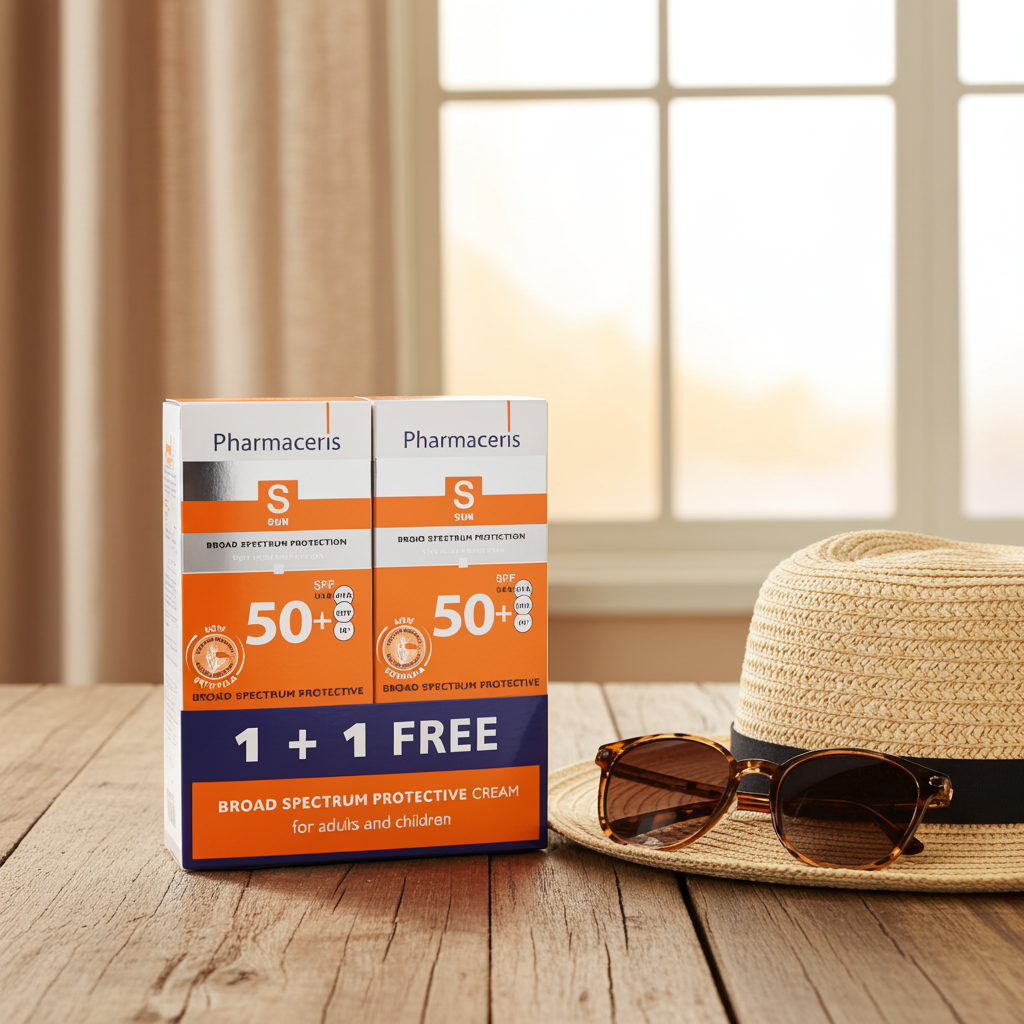Pharmaceris Broad Spectrum Sun Protection Cream Spf 50,50ml (1 + 1 Free)