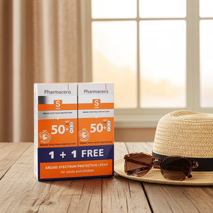 Pharmaceris Broad Spectrum Sun Protection Cream Spf 50,50ml (1 + 1 Free)
