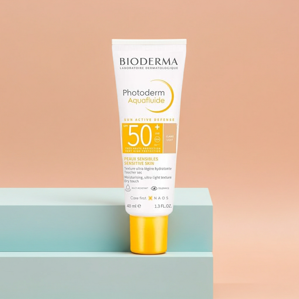 Bioderma Photoderm Aquafluide Water-Resistant SPF50+ Facial Sunscreen 40ml Claire (Light)