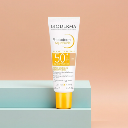 Bioderma Photoderm Aquafluide Water-Resistant SPF50+ Facial Sunscreen 40ml Claire (Light)