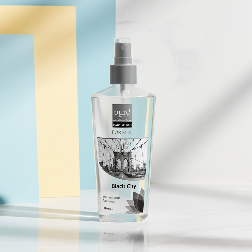 Pure Beauty Black City Body Splash for Men – 250ml