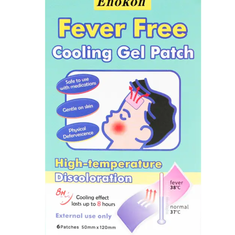 Enokon Fever Cooling Patch, 6 Pieces