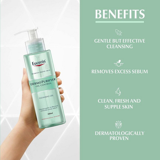 Eucerin Dermo Purifyer Oil Control Cleansing Gel 200Ml