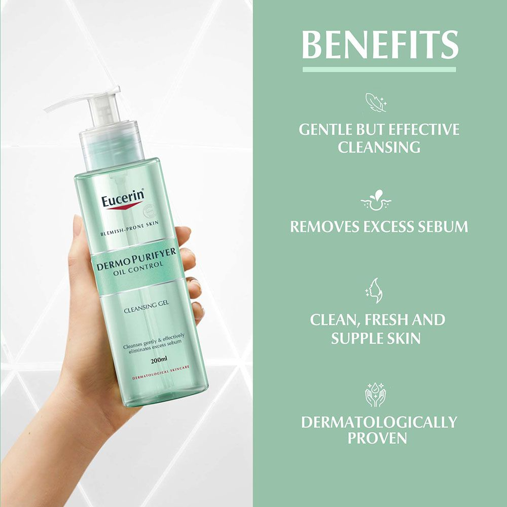 Eucerin Dermo Purifyer Oil Control Cleansing Gel 200Ml