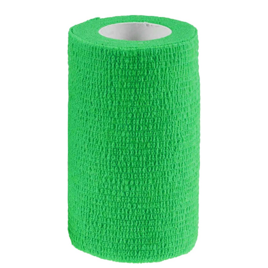 Euromed Cohesive Bandage 10Cm Green 1"S