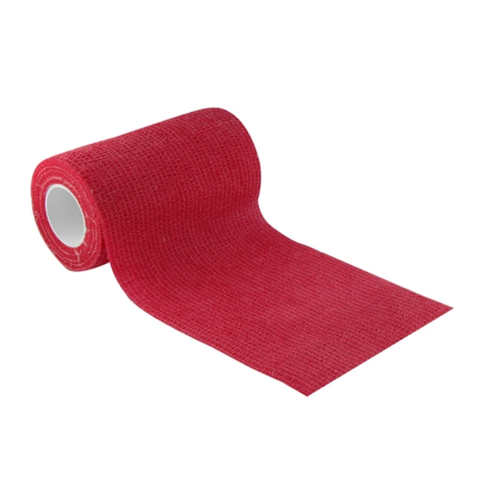 Euromed Cohesive Bandage 10Cm Red 1"S