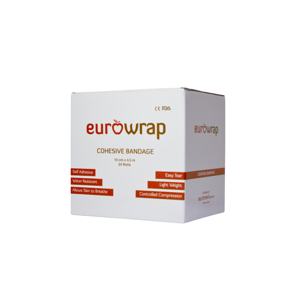 Euromed Cohesive Bandage 10Cm Skin 1"S