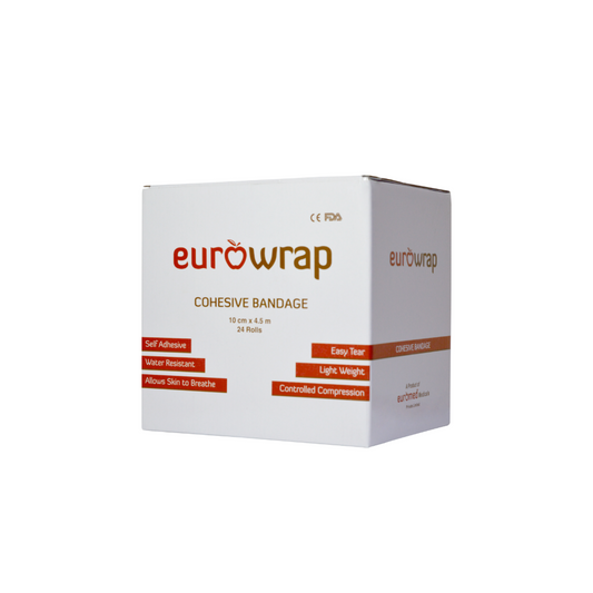Euromed Cohesive Bandage 10Cm Skin 1"S