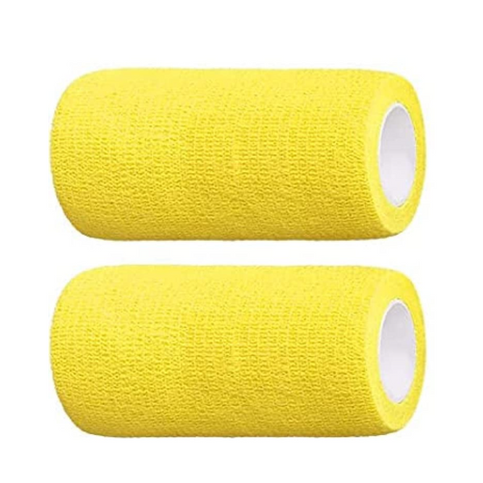 Euromed Cohesive Bandage 10Cm Yellow 1"S