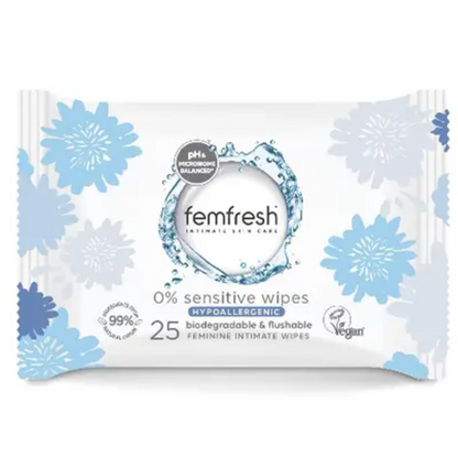 Femfresh Intimate Wipes 25 Wipes – pH-Balanced On-the-Go Feminine Freshness