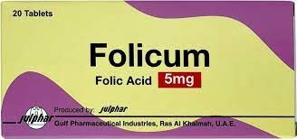 Folicum 5 Mg Tablets, 20 Tablets