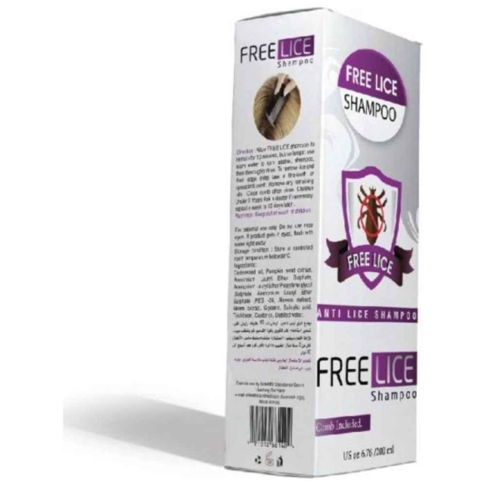 Free Lice Anti Lice Herbal Shampoo, 200Ml