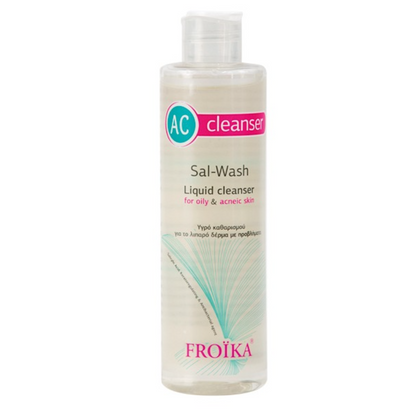 Froika AC Sal Wash 2% Salicylic Acid Liquid Cleanser for Oily & Acne-Prone Skin, 200ml
