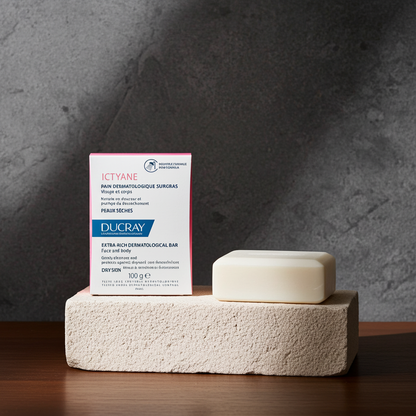 Ducray Ictyane Soap 100g – Dermatological Bar for Dry & Delicate Skin