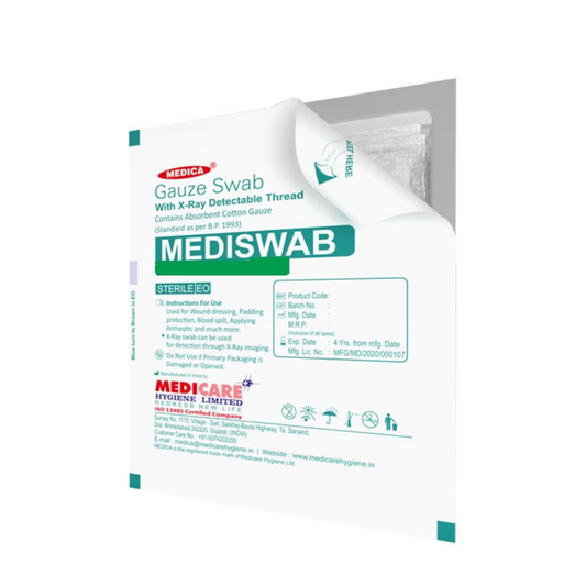 Gauze Swab Str 10*10Cm 8Ply 10X5"S(Medicare)