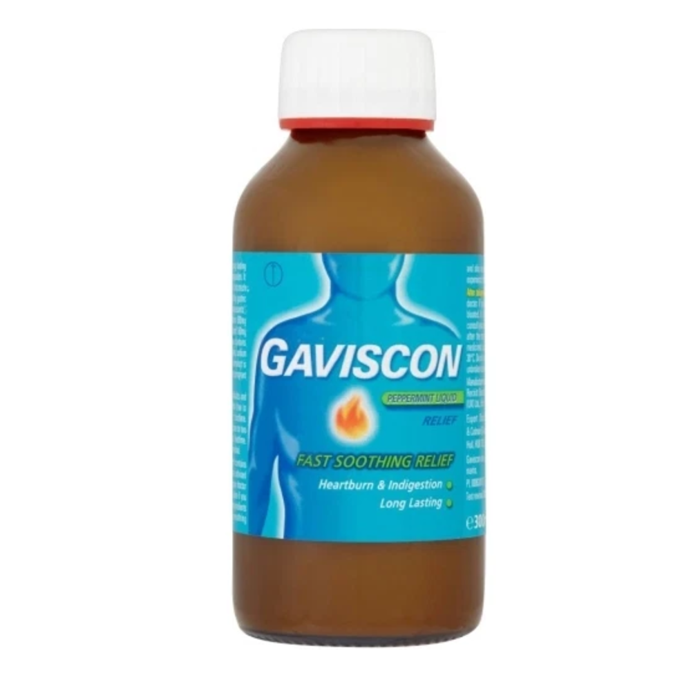 Gaviscon Advance Peppermint Flavour Fast Powerful Relief Liquid, 300Ml