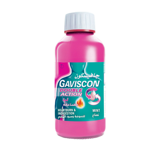 Gaviscon Double Action Mint Heartburn & Indigestion Liquid, 300Ml
