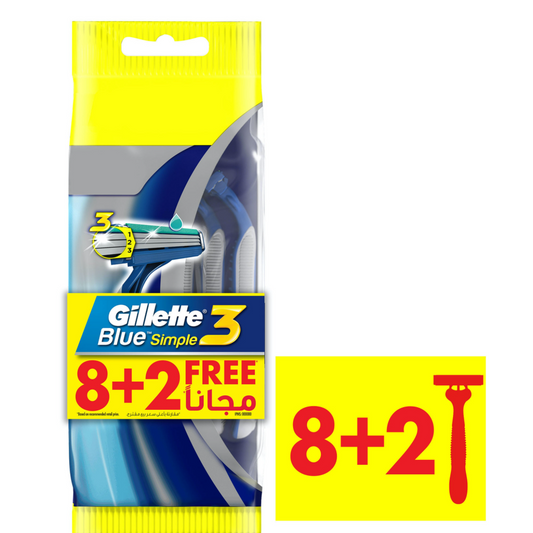 Gillette Blue 3 Simple Disp 8+4 Pack